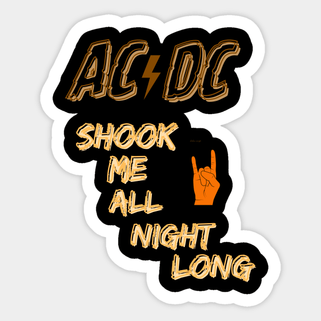 AC DC Sticker by Rc tees